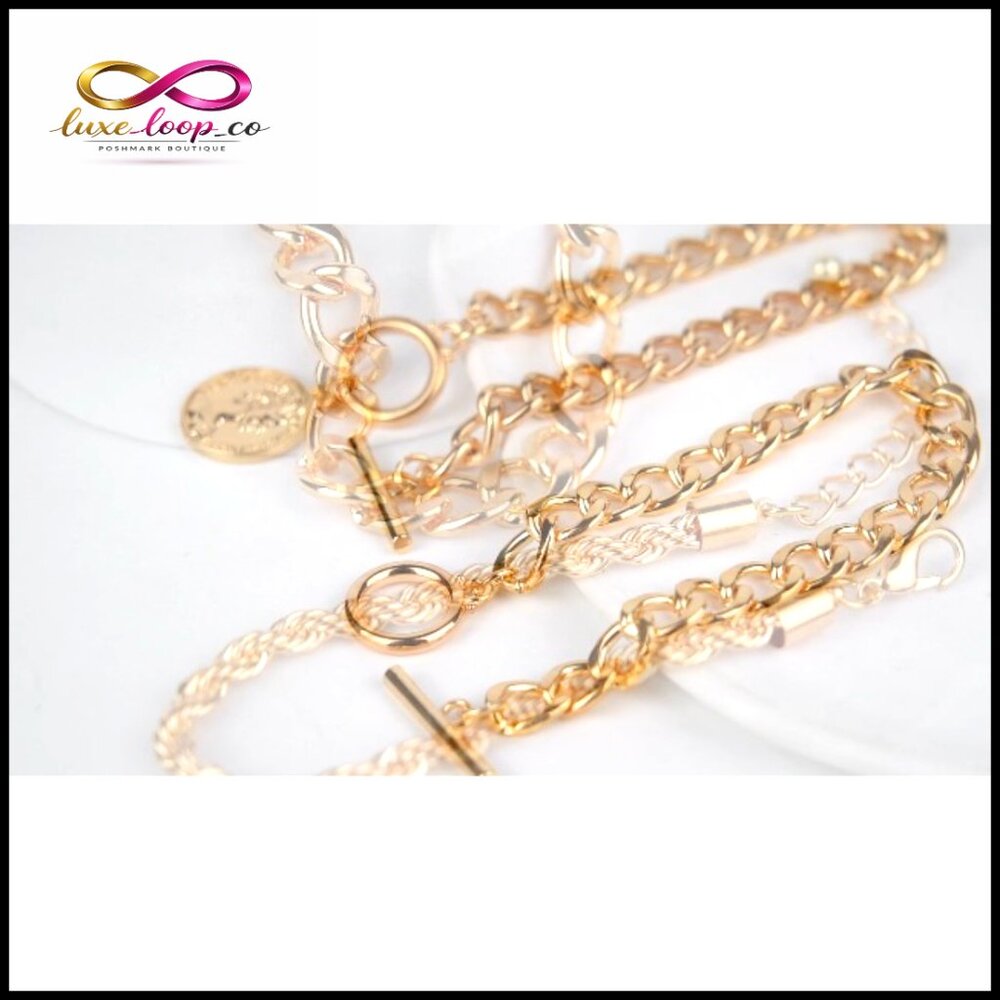 Boho Stackable Bracelets Set Adjustable Chain Pun… - image 7